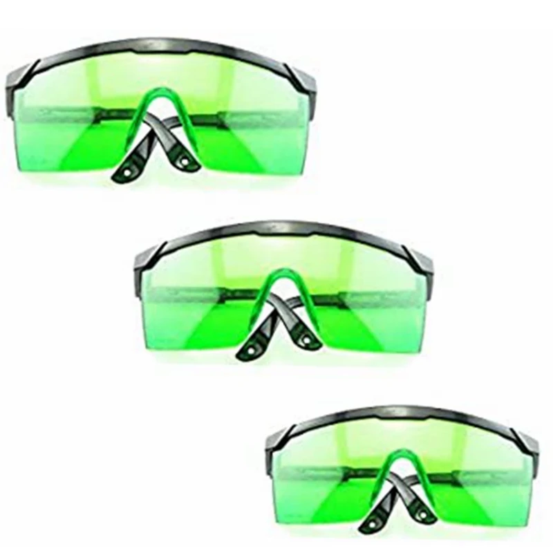 Protective Goggles for Violet/Blue 400nm-450nm Laser Safety Glasses(Pack of 3)