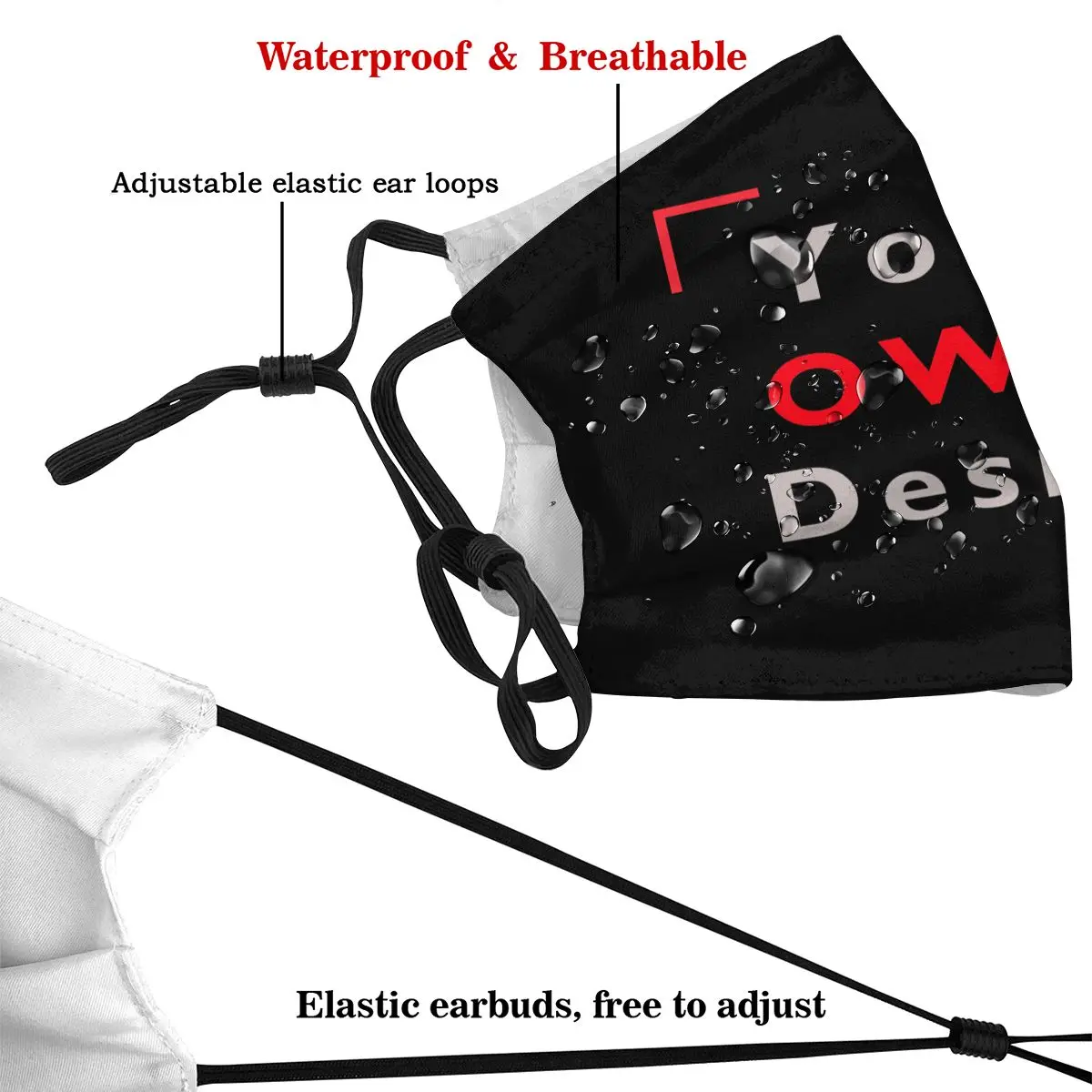 Kustomisasi Dropshipping Disesuaikan Dibuat Kustom Masker Terbaru Desain Anda Sendiri Warna Musim Dingin Universal dengan Filter