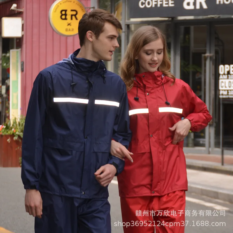 Yellow Raincoats Rain Pants Men and Women Rain Jacket Yellow Bike Thickened Adult Our Door  Yellow Raincoat  Rain Jacket Girls