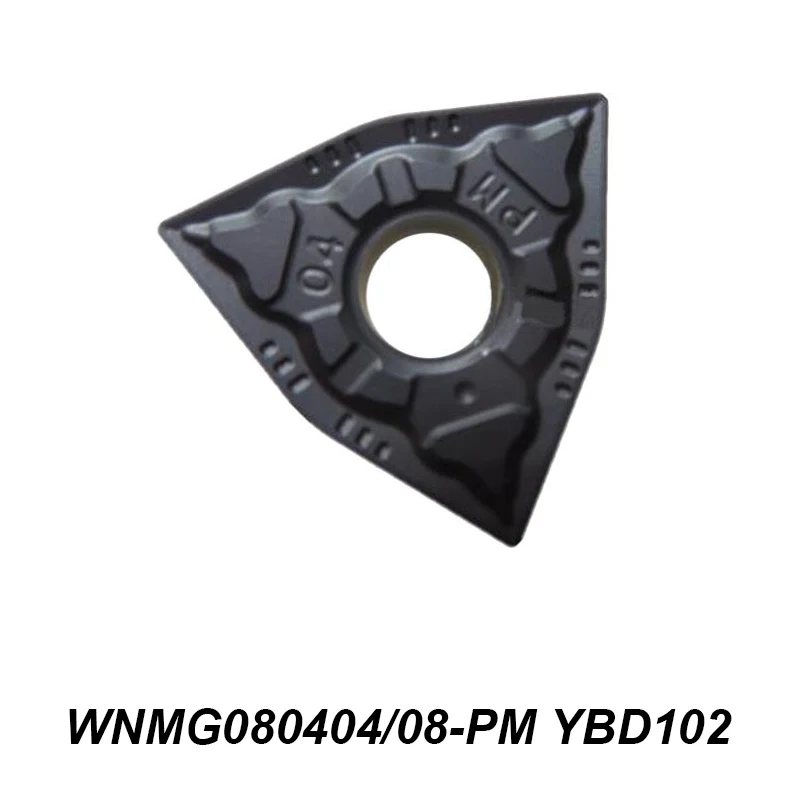 

100% Original WNMG 080404 080408 WNMG080404-PM WNMG080408-PM YBD102 Processing Cast Iron CNC Cutters Carbide Insert 10 Pcs/box