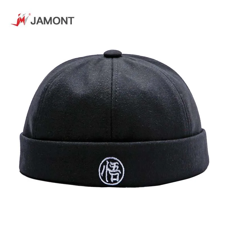 

Men's Unisex Brimless Skullies Cap Vintage Urban Unique Street Portable Docker Hats Melon Sailor Casual Harajuku Cap Beanie Hat