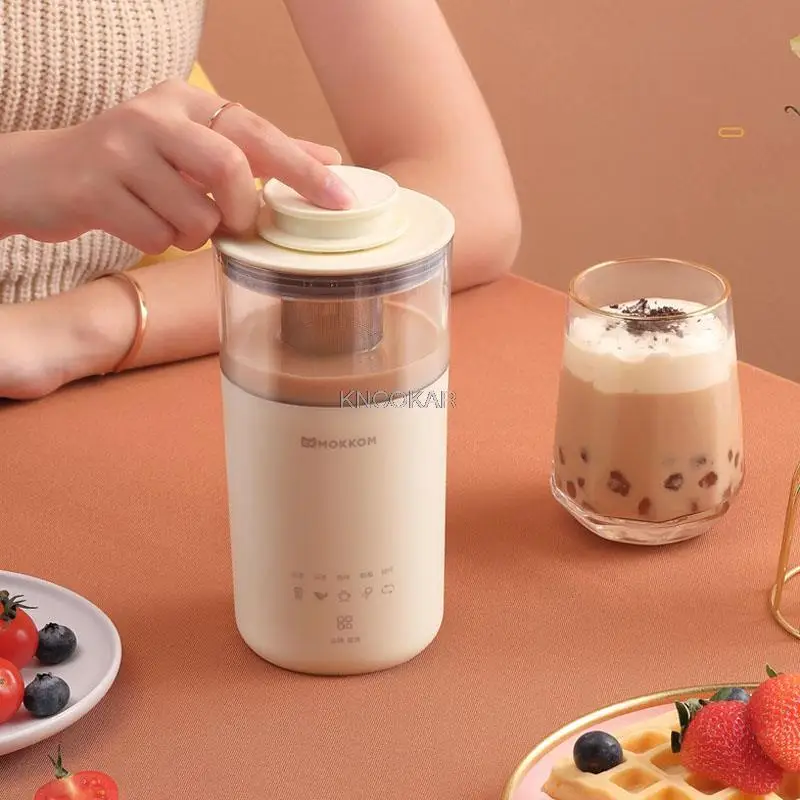 

5 in 1 Automatic Electric Coffee Maker Portable Multifunction Milk Tea Machine Milk Frother Tea Maker DIY Milk Tea Coffee 350ml