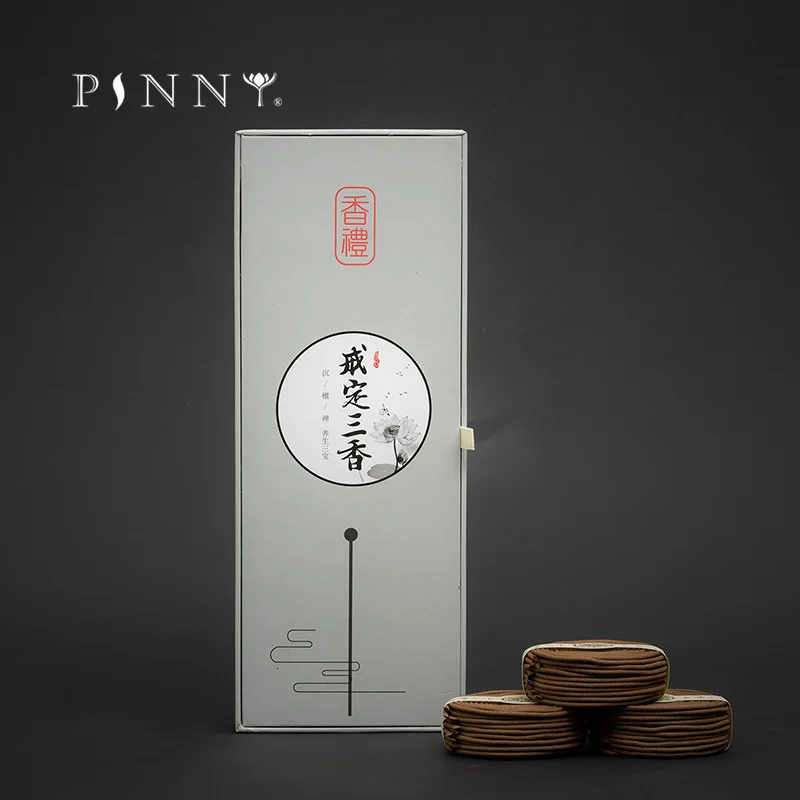 

PINNY Natural 4 Hours Indian Laoshan Sandalwood Vietnam Nha Trang Agarwood Room Coil Incense Aromatic Oud Meditation Yoga