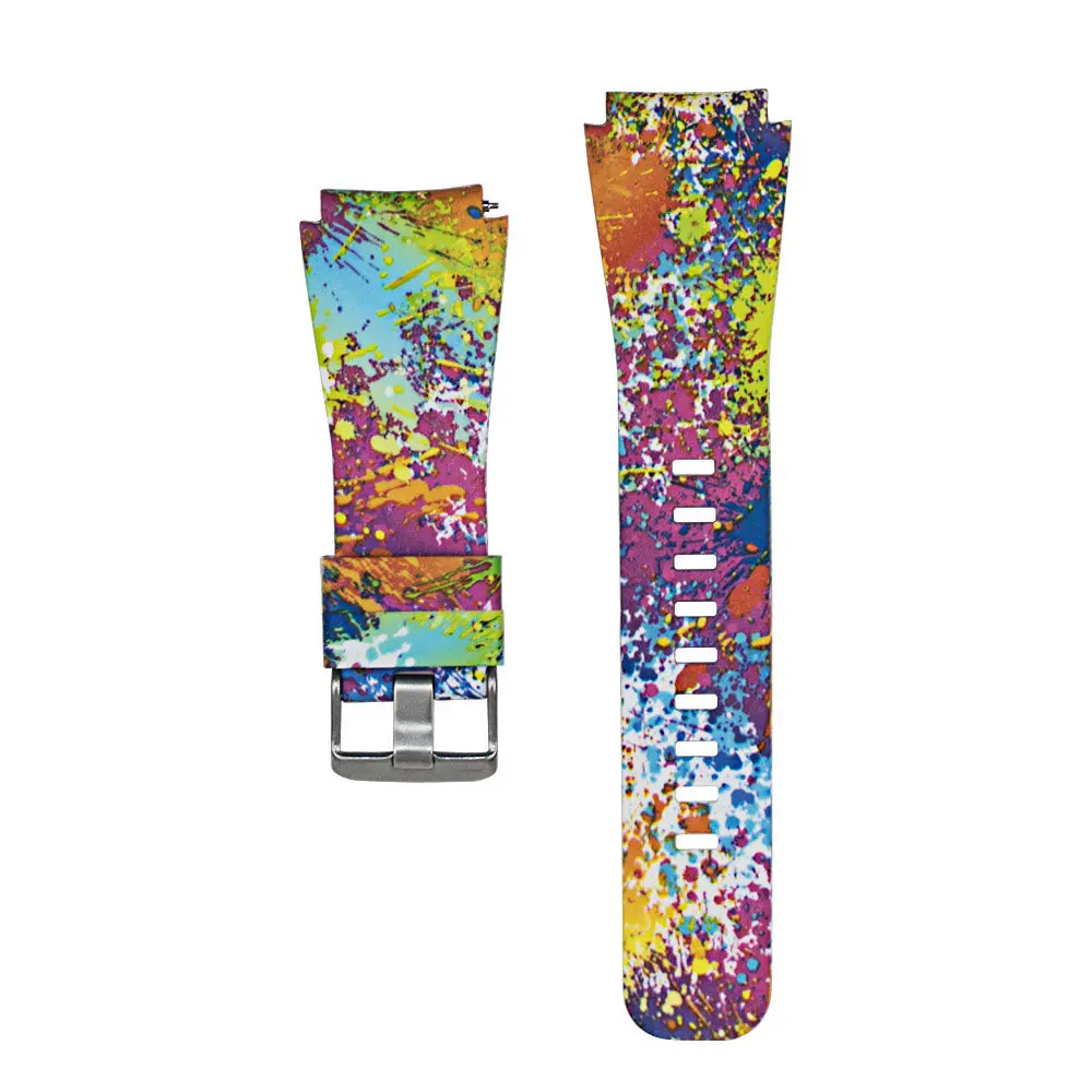 22MM Sport Silicone Watch Strap For Samsung Gear S3 Frontier Classic / Galaxy Watch 46mm smart Watchband Printing Pattern straps image 6