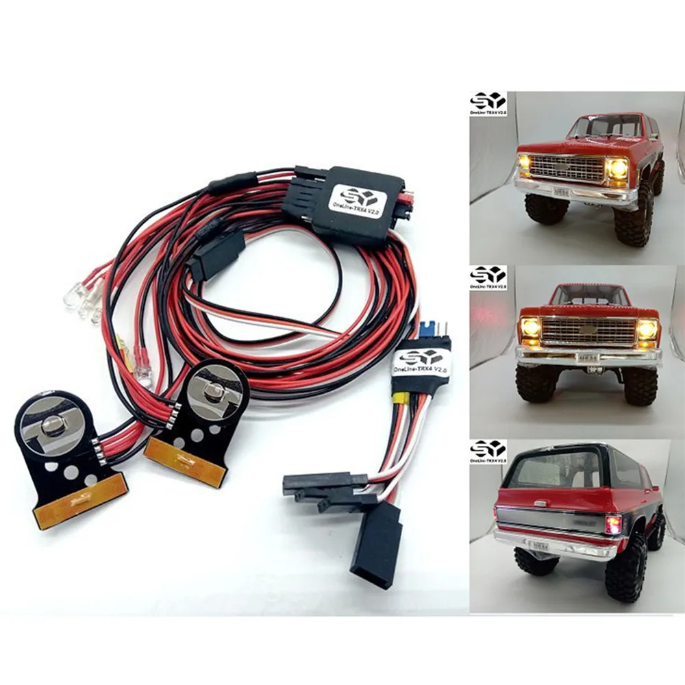 SY-RC OneLine-TRX4 V2.0 LED Light Set for 1/10 Traxxas TRX4 K5 Blazer Body RC Car Accessories