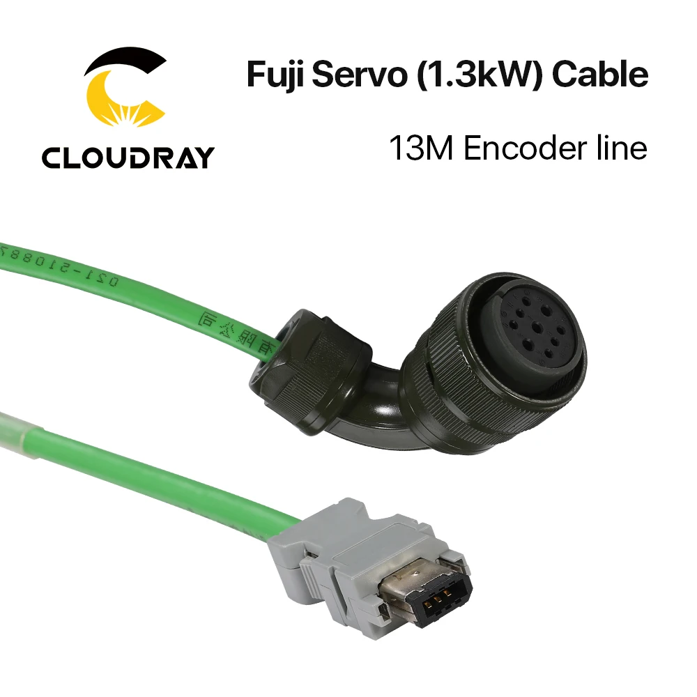 Cloudray 1,3 kW Fuji Servo Kabel Set Encoder Kabel + Power Kabel 13Meter für Fuji Servo Motor & Fahrer CNC Faser Laser Maschine