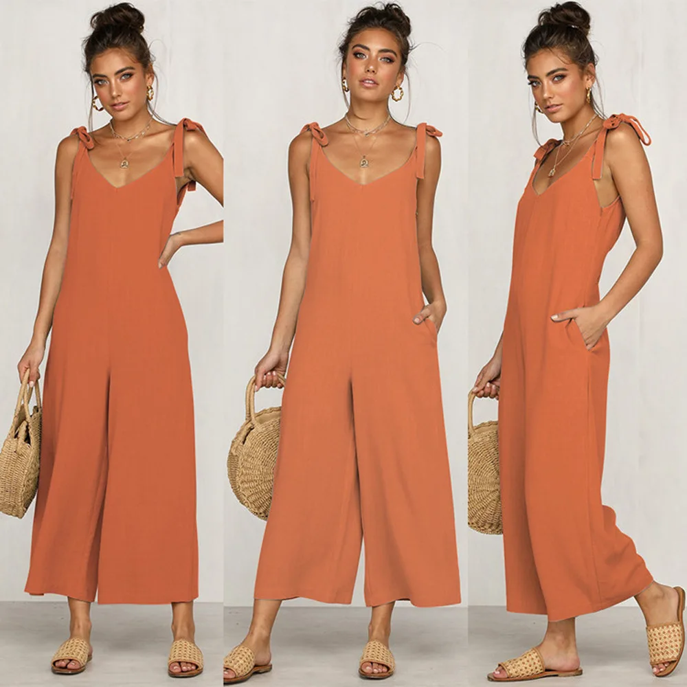 Elegant Woman Long Jumpsuit, Plus Size Chic Jumpsuits, Casual Rompers for Nightclub, Summer 2024