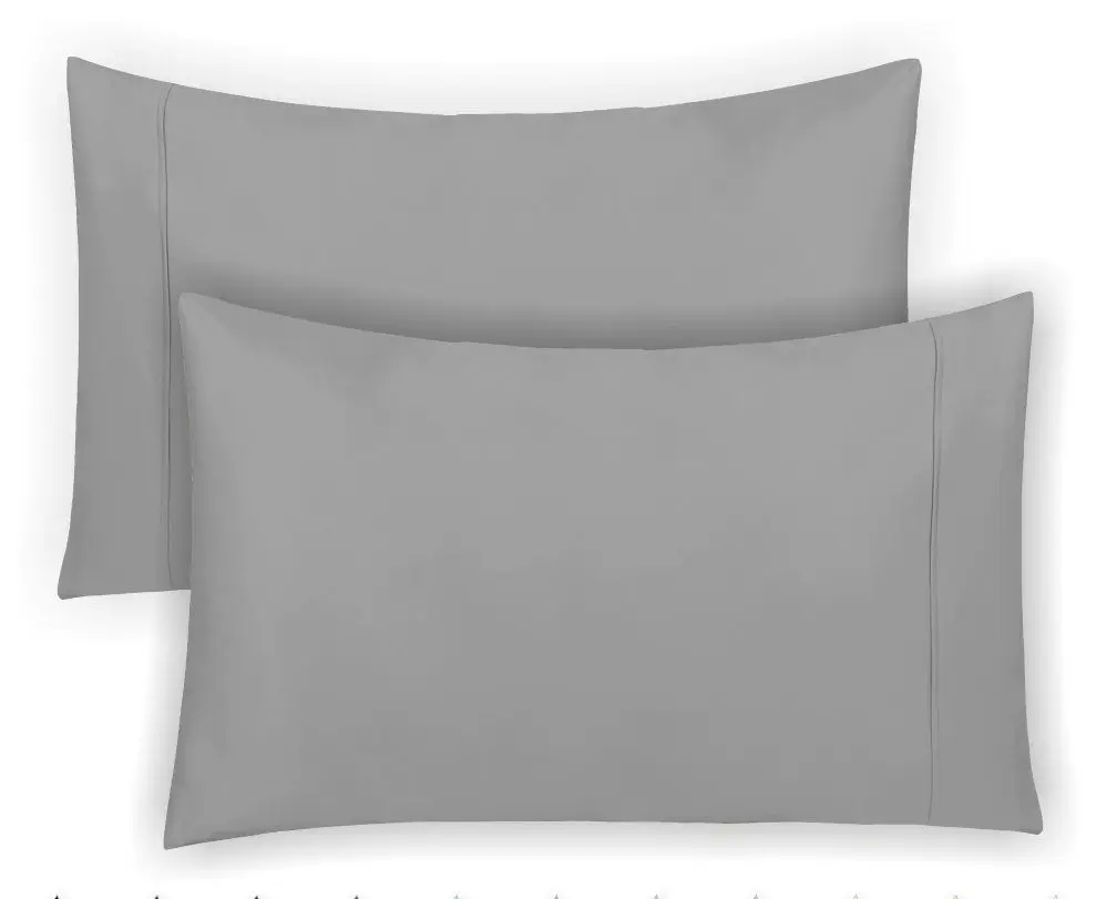 1 Piece Pure Grey Color Pillowcase Brief Style 100% Polyester Pillow Case For Bedroom Solid Color Pillow Cases 48cm*74cm50