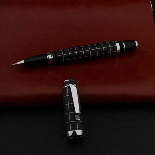 Imagen 2 del producto Bolígrafo Rollerball negro esmerilado 005 de alta calidad, bolígrafo de tinta para firma, bolígrafo giratorio, papelería, suministros de oficina
