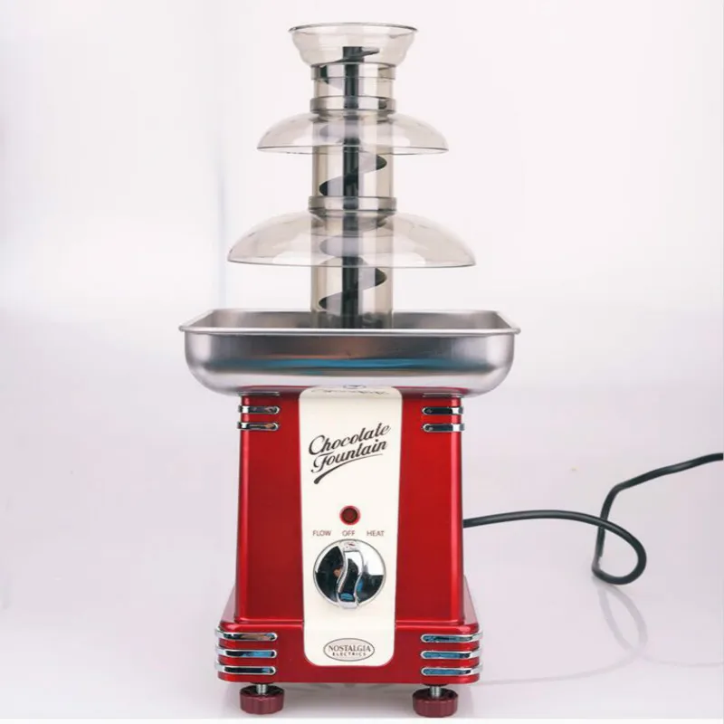 Three Floors Chocolate Fountain Commercial Household Waterfall Machine DIY Mixer Melting Tower Child chocolate melting machine