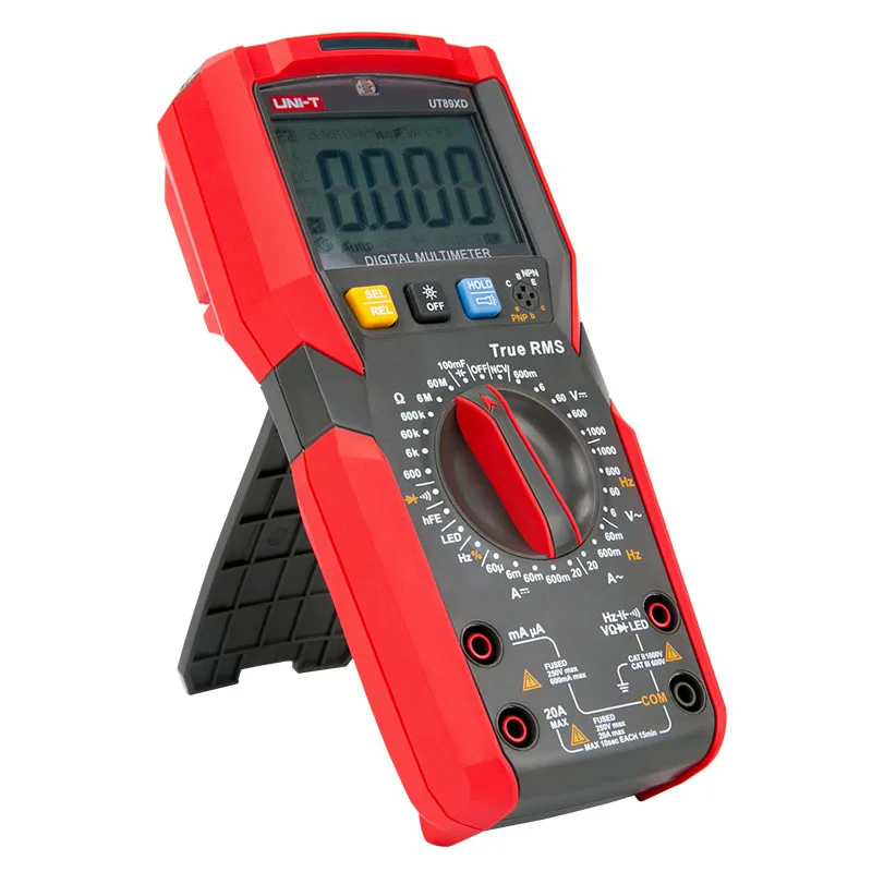 UNI-T Professional Digital Multimeter UT89X/UT89XD True RMS NCV 20A Current AC DC Voltmeter Capacitance Resistance Tester