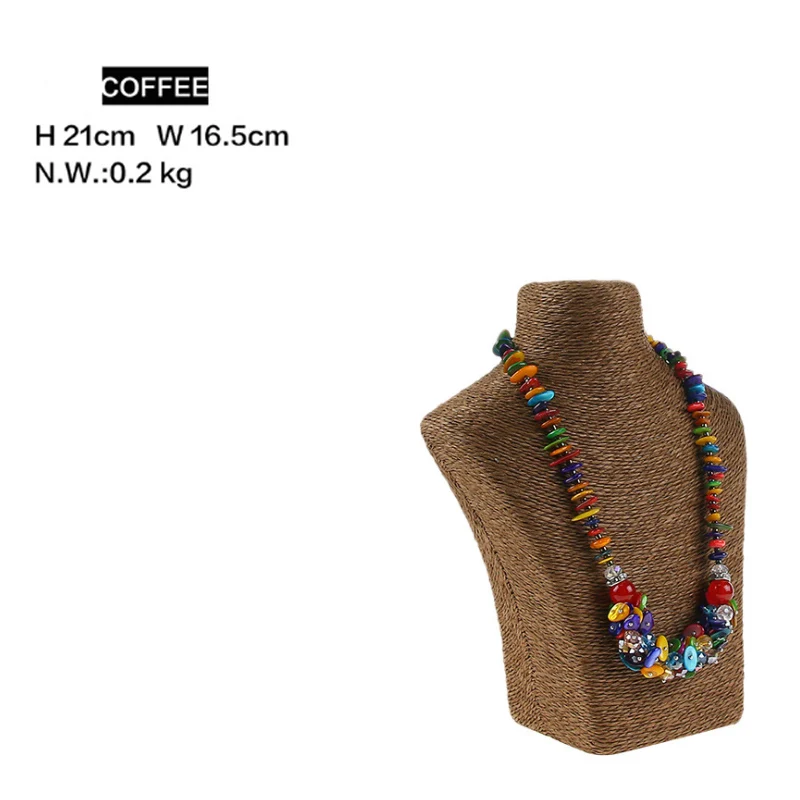 Various Color Necklace Display Stand Holder Necklace Hanger High Quality Organizer Jewellery Display Bust Model Rack