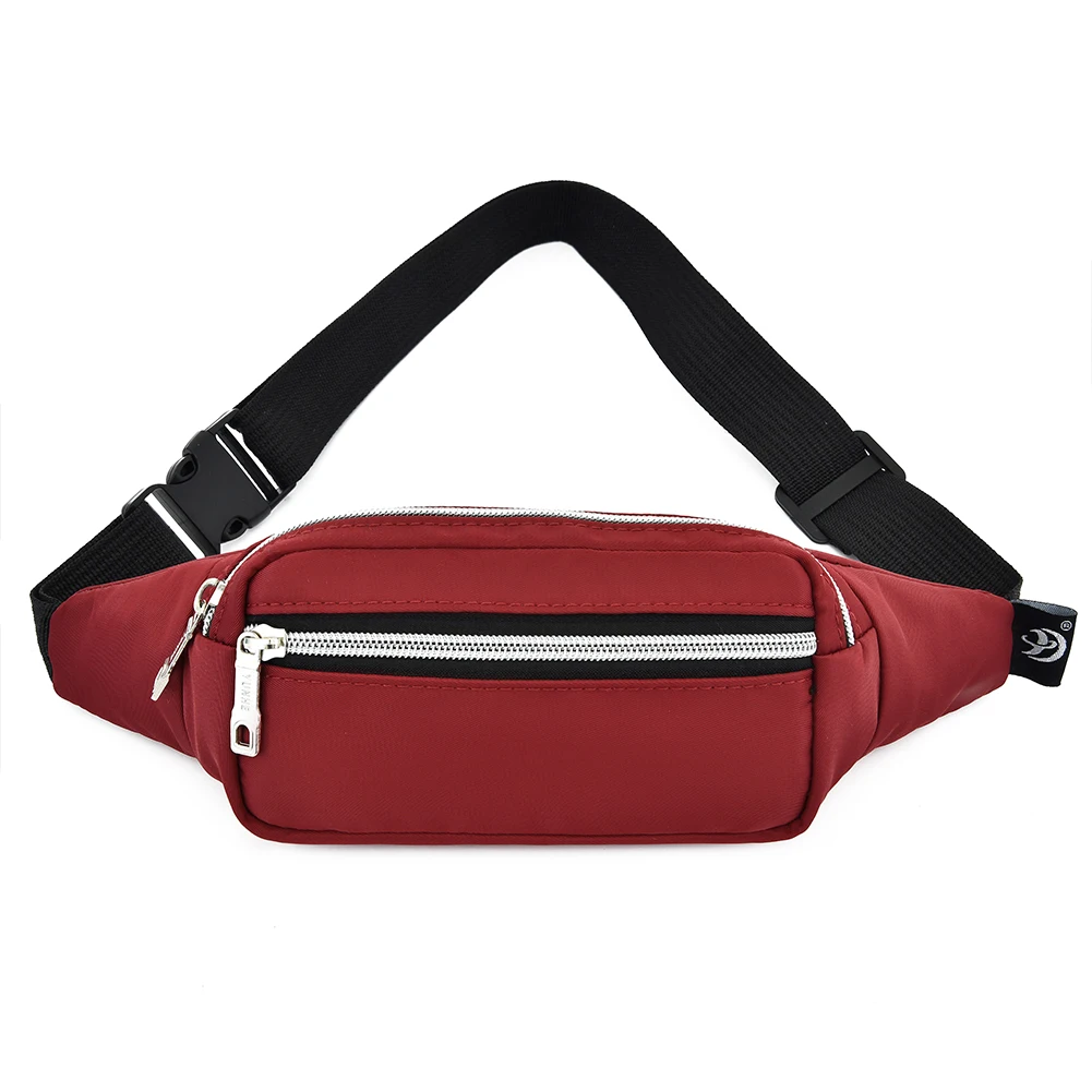 Adults Solid Color Casual Style Waist Bag Waterproof Multipurpose Unisex Simple and Stylish Shoulder Bag Waist Pack