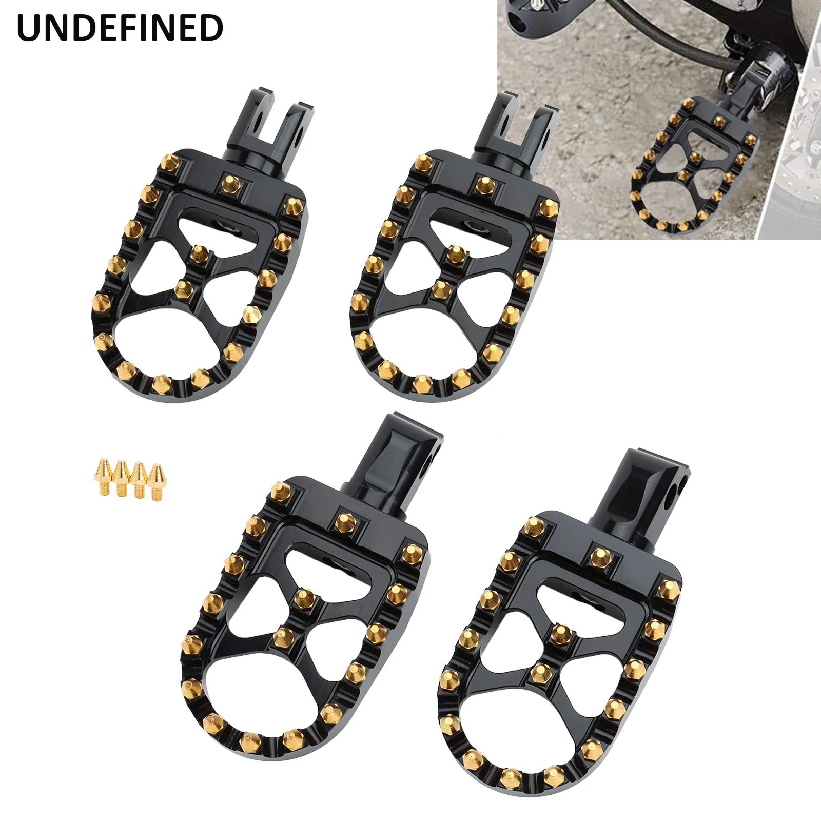 

MX Wide Foot Pegs Motorcycle Front Rear Footrests Black Chrome For Harley Softail Breakout Fat Bob Slim FLFB FLHC FXBB 2018-2021