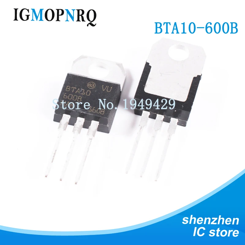 10 قطعة BTA10-600B إلى 220 BTA10-600 BTA10 التيرستورات 10 أمبير 600 فولت جديد تسليم سريع
