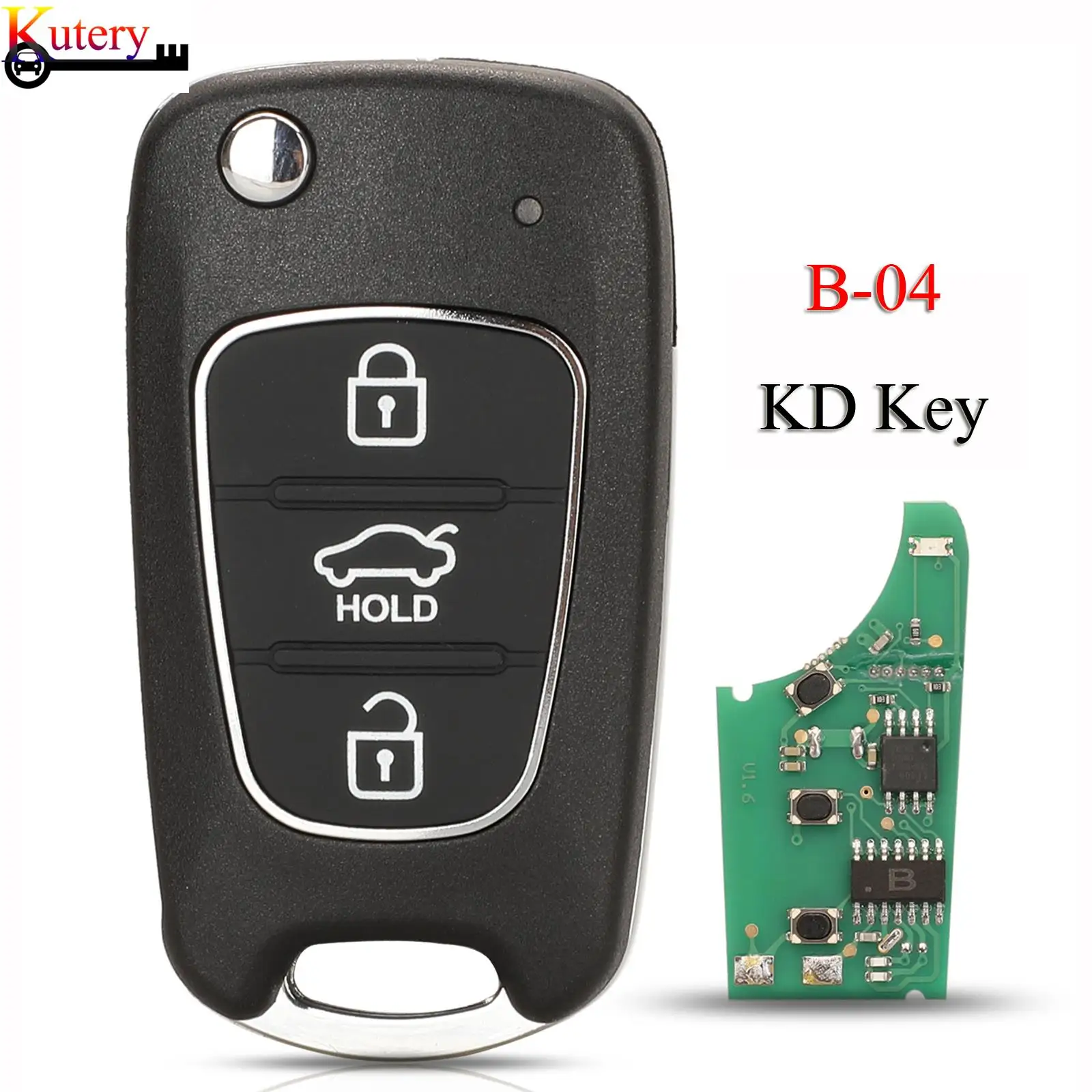 

jingyuqin B04 Universal Remote Car Key For Hyundai Fit KD900/KD900+/URG200 KD MINI Key Programmer KEYDIY Key