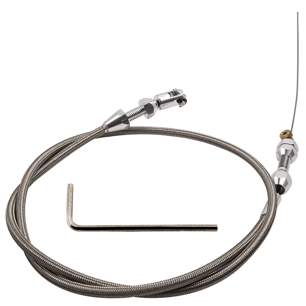 

Universal 36" Stainless Steel Throttle Gas Cable for LS Engine LS1 4.8 5.3 5.7 6
