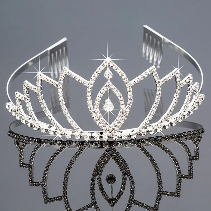 Bridal Princess Crowns Wedding Hair Accessories Crystal Rhinestone Tiaras and Crowns Bride Hair Accessories Hair Jewelry
