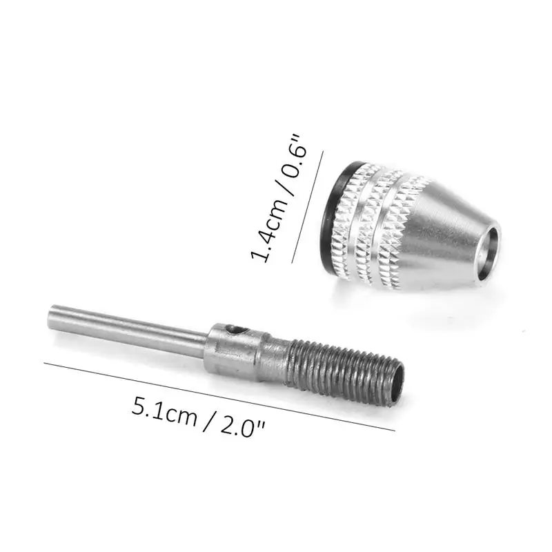 0.3-3.4mm Dremel Accessories Electric Grinder Keyless Drill Chucks Adapter Converter Shank Shaft For Dremel Twist Drill Chuck