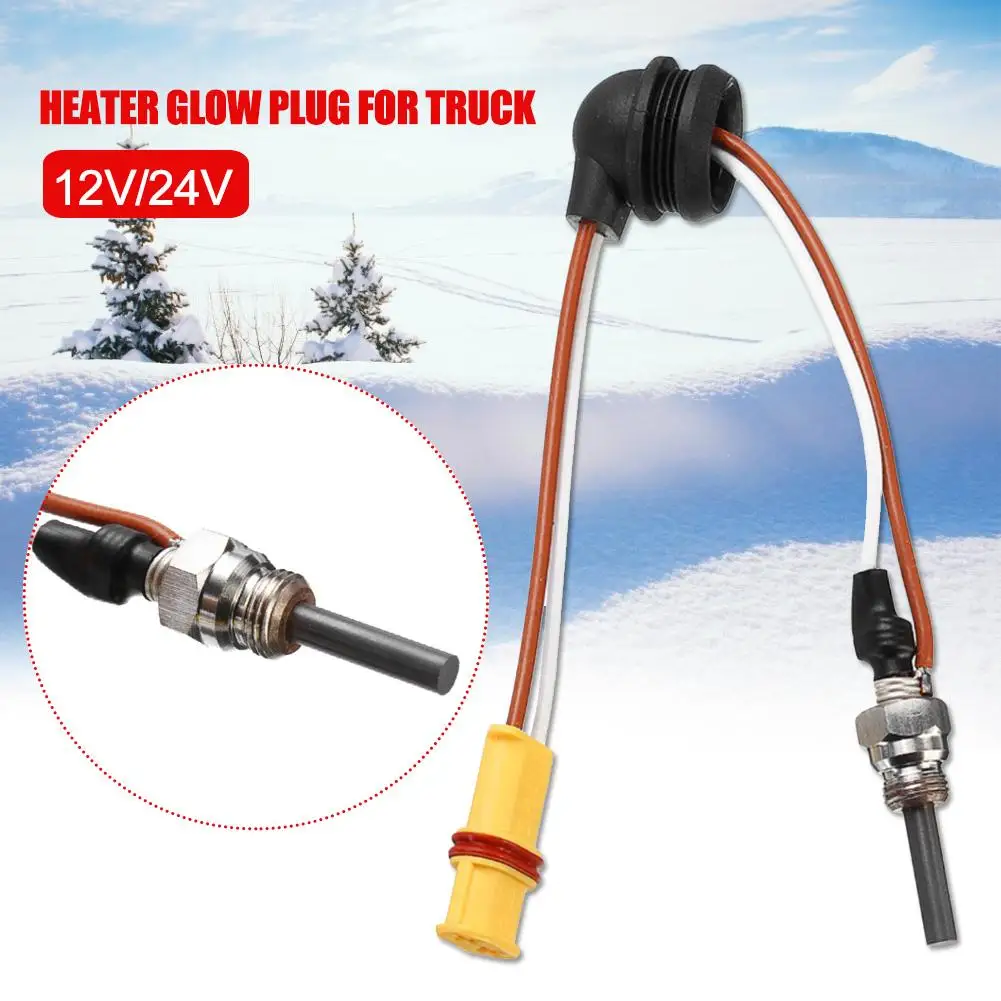 Car Glow Plug Heater Silicon Nitride Ceramic Glow Pin Glow Plug 12V/24V For Truck Boat Bus Camper