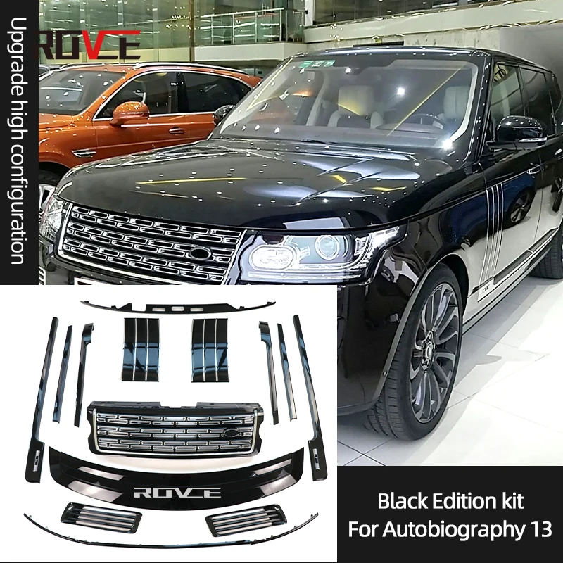 

ROVCE 18 Pcs/Set 24 Pcs/Set Car Body Kit For Land Rover Range Rover Vogue 2013 Black Edition Autobiography Style