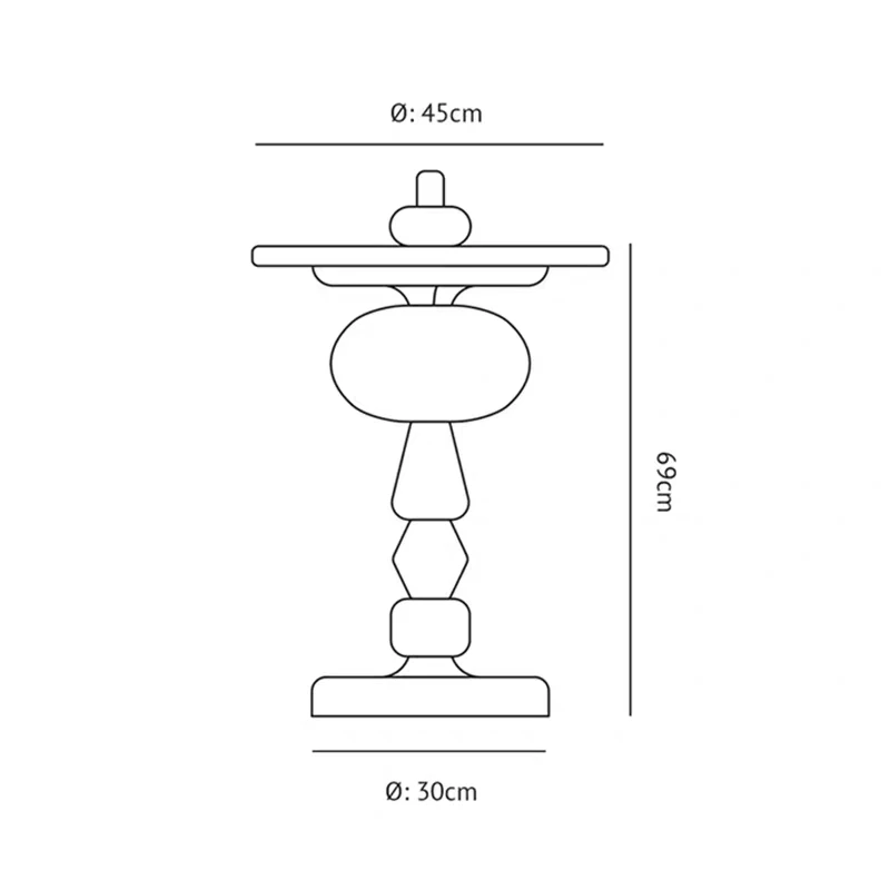 Nordische Möbel, Teetische mit Geometrie, Wohnzimmer-Sofa-Beistelltisch, Zuckerkürbis-Couchtisch, Nachttisch, runder Schreibtisch, individuell gestaltet – Detail 9