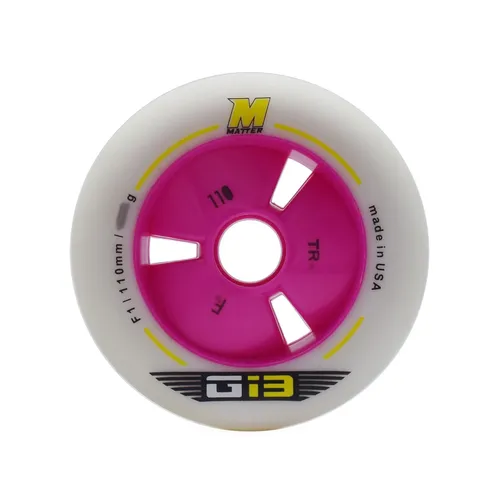 Imagen 2 del producto Super Worth-patines de velocidad en línea de 110mm, ruedas de patinaje de velocidad, material G13, F1, verde, amarillo, rosa, neumático BSB de alto rodamiento, 2 piezas