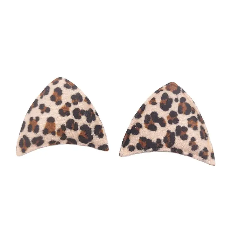 

60Pcs Cat Ear Padded Applique For DIY Clothes Shoes Hat Headwear Clips Accessories Patches