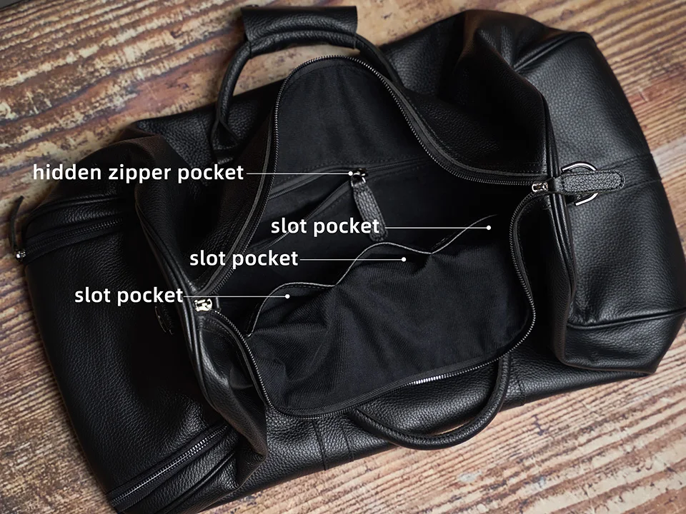 Männer Reisetasche Aus Echtem Leder Casual Hand Gepäck Tasche Hohe Kapazität Duffle Schulter Schuh Tasche Für 17 Zoll Laptop NUPUGOO – Detail 18