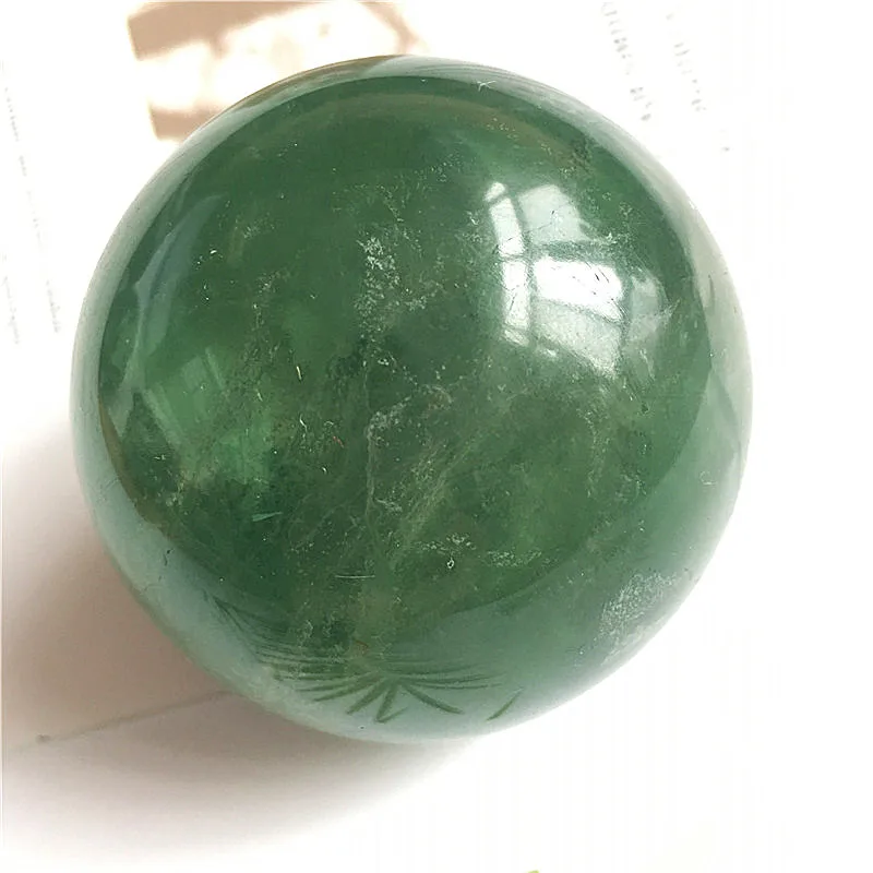 Natural polishing green fluorite crystal ball sphere for home decoration