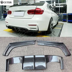 F30 3 Series v Style Carbon Fiber Rear Bumper Diffuser Rear Lip for Bmw F30 320i 325i 330i An M3 Bumper 13-15