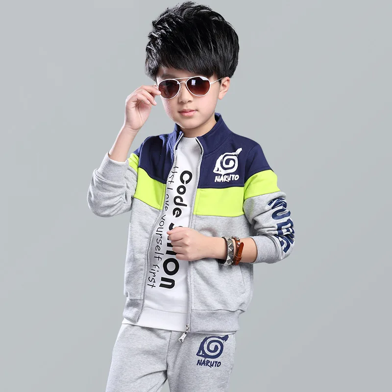 Boys Clothing Sets Spring Autumn Fashion Hoodie Jackets + Pants Sports Children’s Clothes Kids Tracksuit Teen 4 6 8 10 12 Years