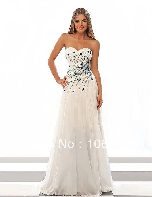 free shipping 2018  white vestido de noiva sweetheart Sexy brides custom long crystal beading maxi formal bridesmaid dresses