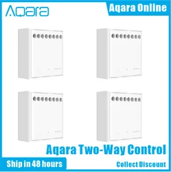 Original Aqara Two-way Control Module Wireless Relay Controller 2 Channels Work For Smart Xiaomi Home APP And Apple Home Kit