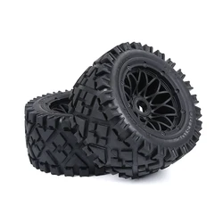 ROFUN Rc Car All-terrain Reticulated Wheel Hub Rear tire Assembly Fit for 1/5 HPI ROVAN KINGMOTOR BAJA 5B Ss Truck Parts