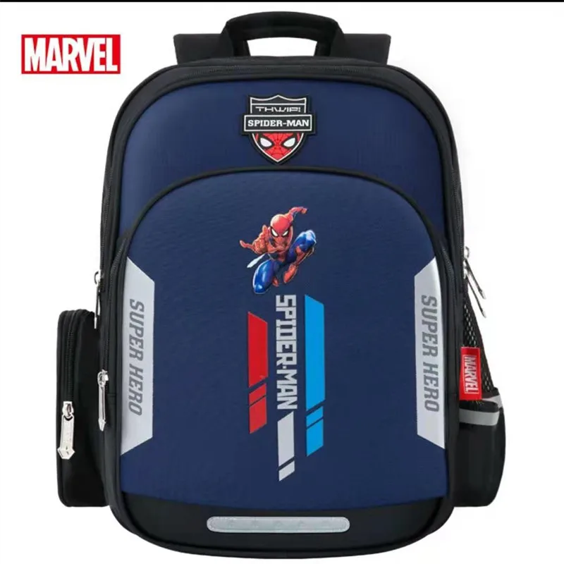 2023 Disney New School Bags For Boys Captain America Spider Man Primary Student Shoulder Orthopedic Backpack Grade 1-5 Mochilas