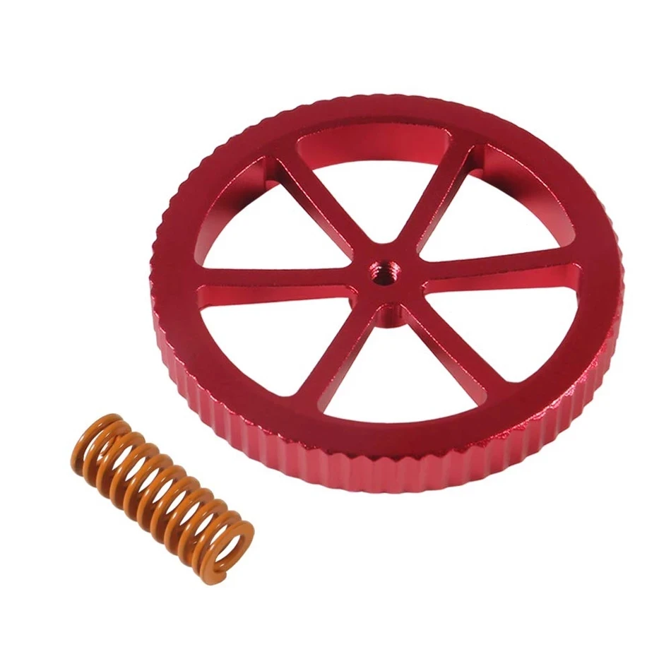Creality Aluminum Hand Twist Upgraded Leveling Nut 6 PC with 6 PCHot Bed Die Springs For Ender 3 Pro Ender 5 Plus Pro CR-20