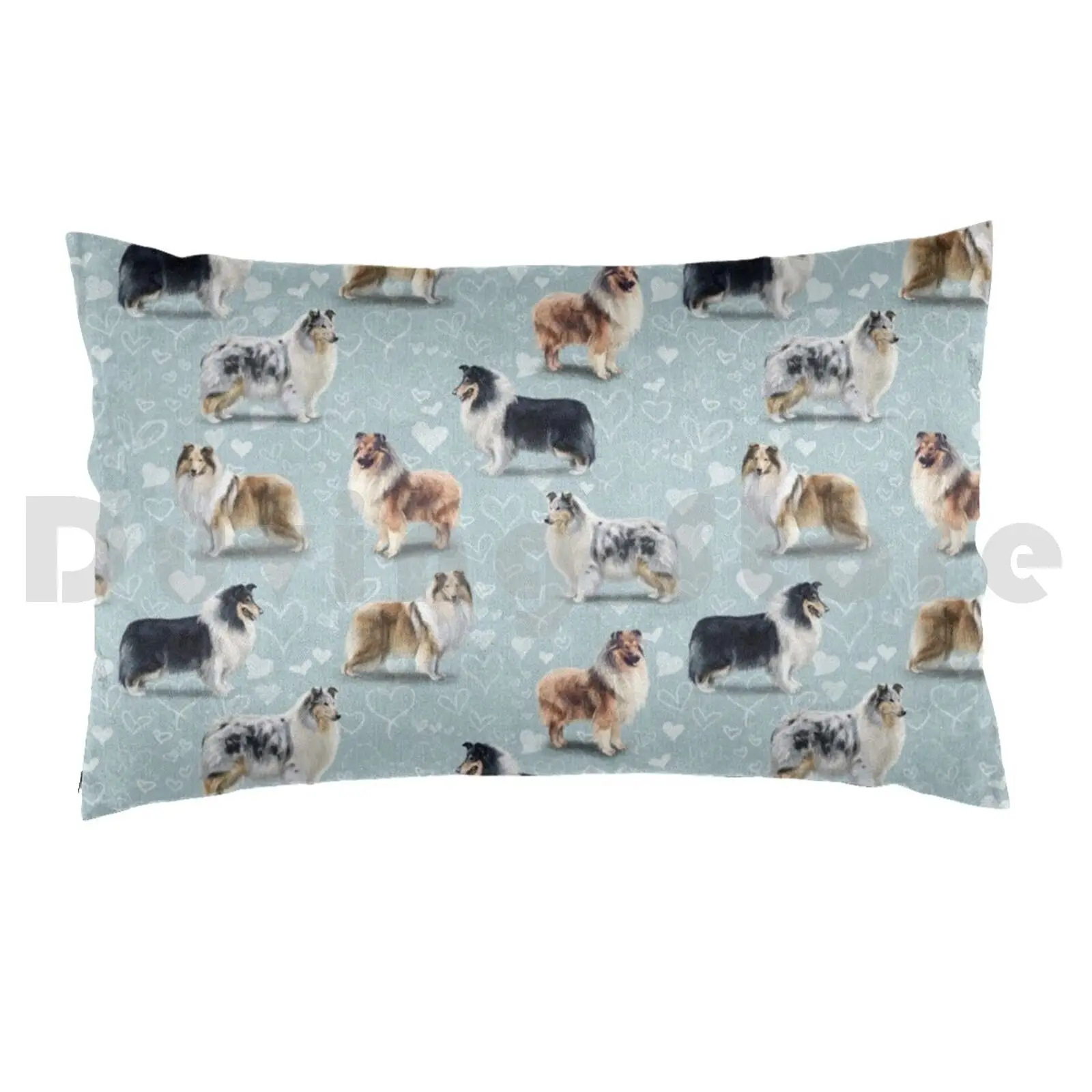 The Rough Collie Pillow Case Printed 35x50 Rough Collie Collies Scotch Scottish Lassie Dog Dogs Puppy Puppies