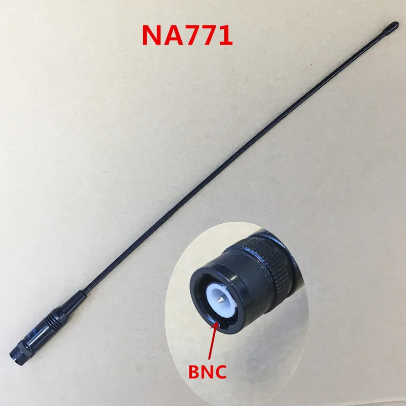 

NA771 antenna BNC 144/430MHZ UV DUAL BAND for KENWOOD TK308,for ICOM IC-V8,IC-V82,IC-V80,IC-V85 walkie talkie