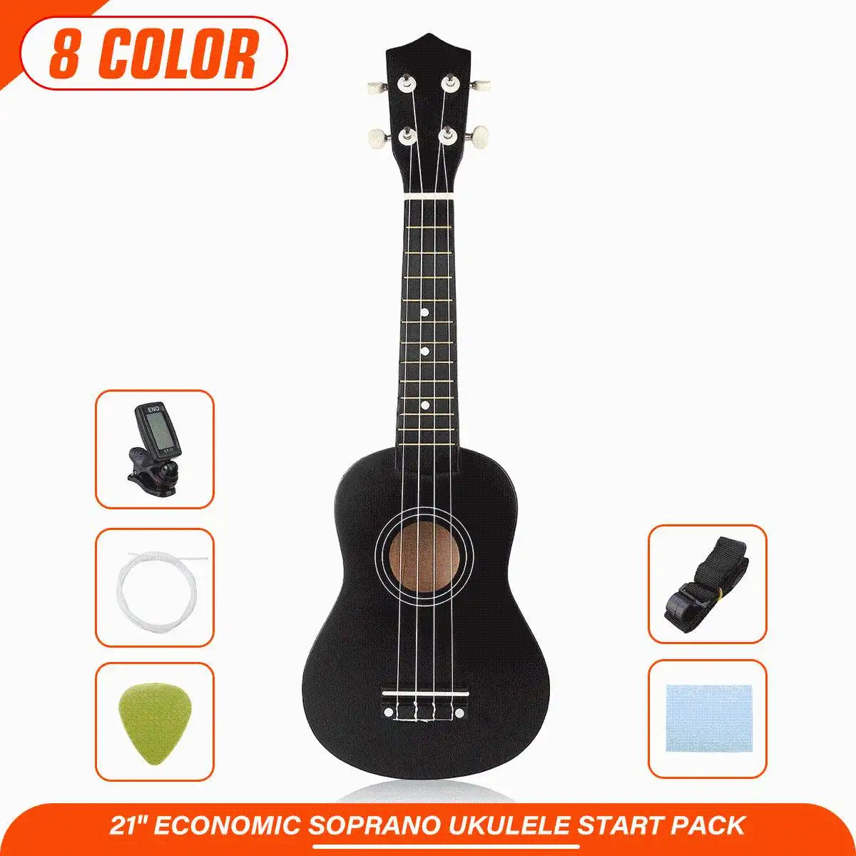 21 inch  Soprano 4 Strings Hawaiian Guitar Basswood Guitar Kids Gift Musical Instruments for Music Beginner