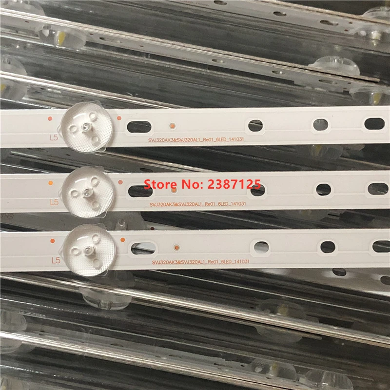 Новый комплект 3 шт. * 6 светодиодных лент 560 мм для светодиодной подсветки SVJ320AG2 130307 32D2000 SVJ320AK3 SVJ320AL1 SVJ320AG2 _ 6 светодиодный _ 130307