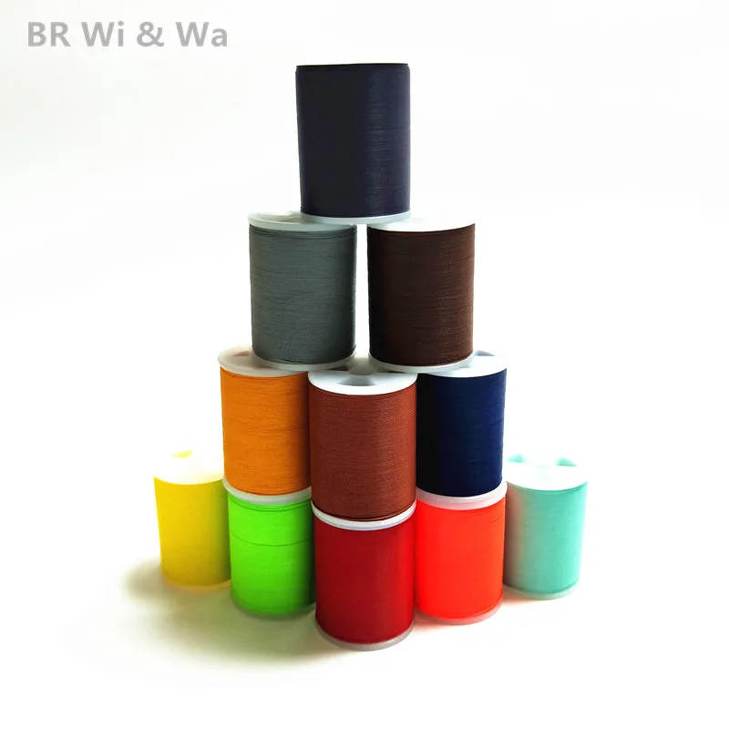 

BR Wi&Wa Colorfast Nylon Thread 150m/Spool Size D Fishing Rod Component DIY Rod Building Repair Thread 3PCS/ SET