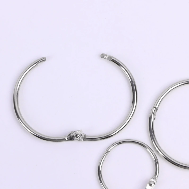 Dropship Metal Loose Leaf Book Binder Hoop Ring Multifunctional Keychain Circle DIY Album