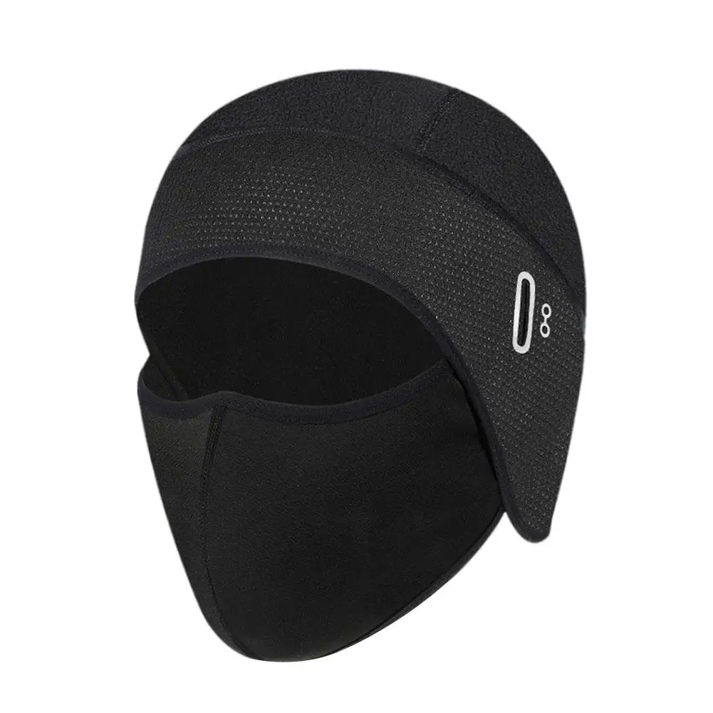 Skull Cap With Face Cover Helmet Liner Running Beanie For Men And Women Warm Fleece Skull Cap Moisture Wicking Hat For Winter Cy