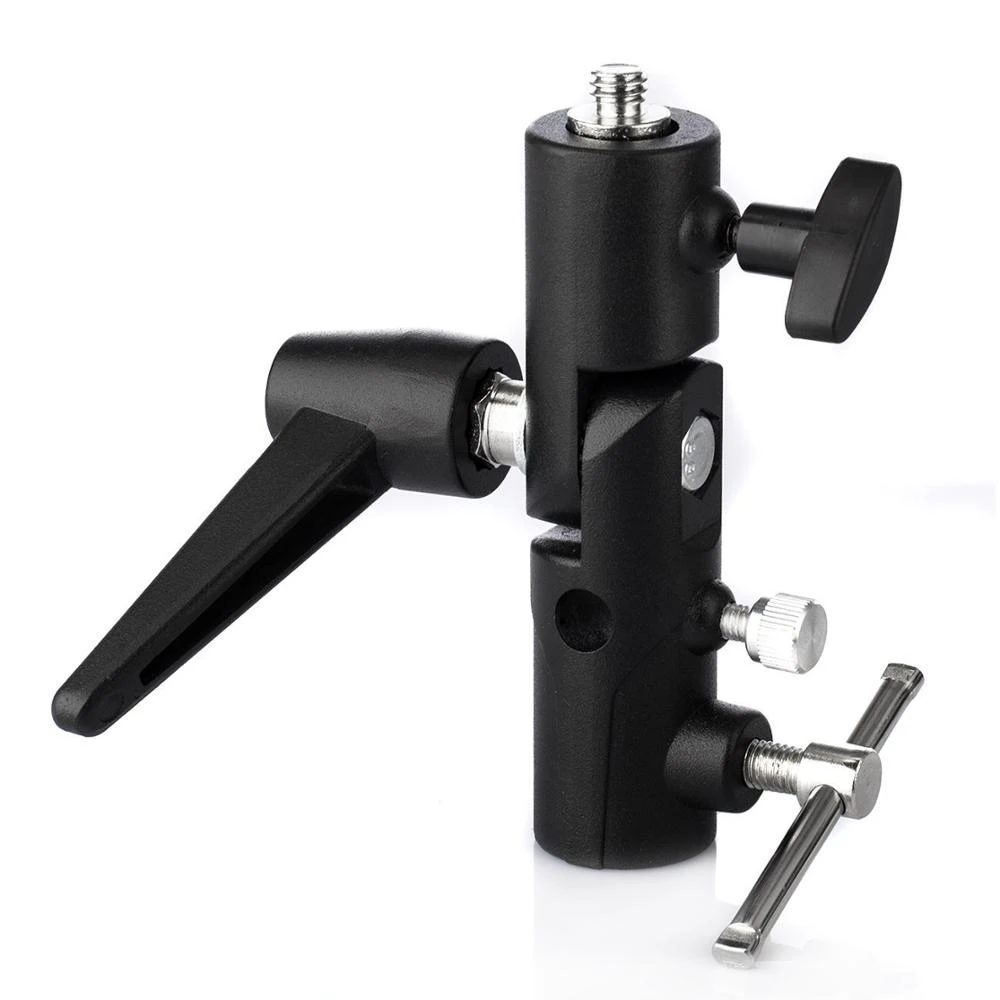 Flash Bracket Hot Shoe Umbrella Holder Light Stand Bracket Mount Adapter for Tripod photography photographic photo studio