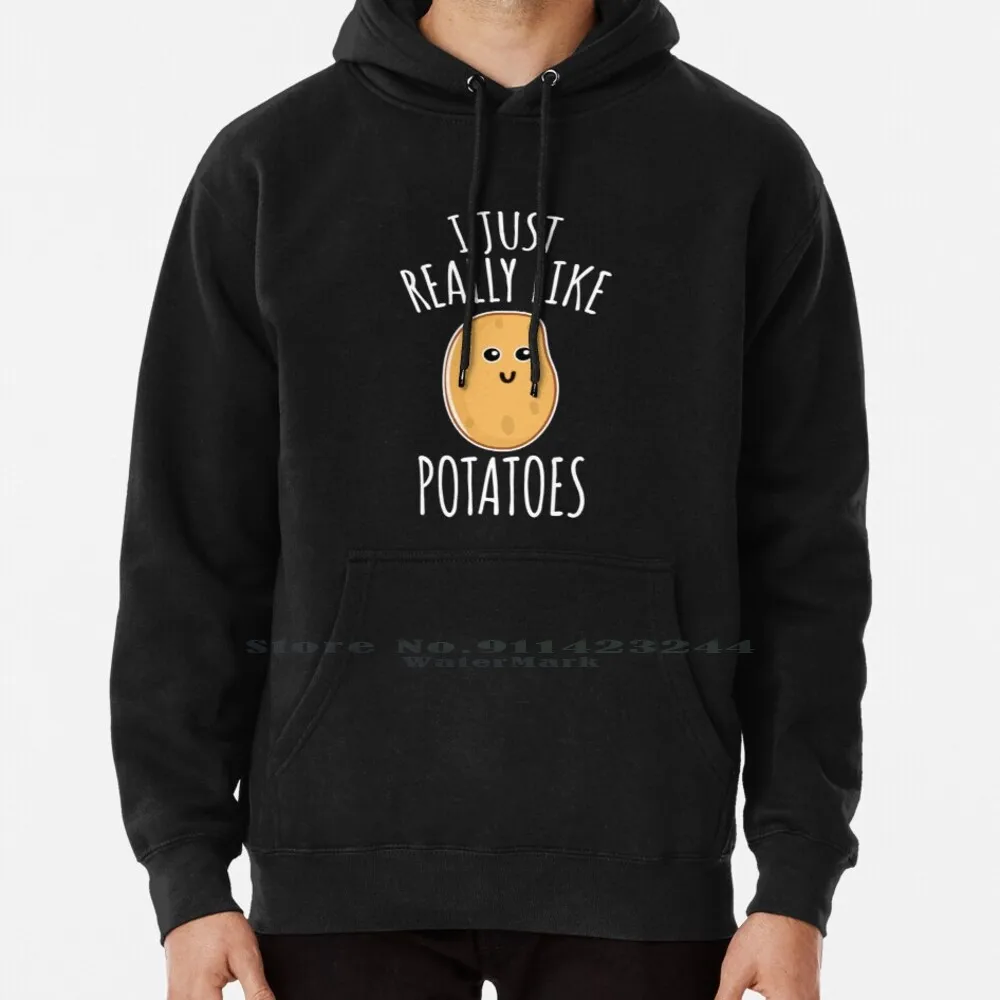 Mi piacciono davvero le patate-maglione con cappuccio regalo divertente con patate 6xl divano in cotone patate carboidrati pigri sono una patata I Love patate