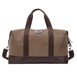 Vintage Canvas Tassen Voor Mannen Reizen Handbagage Tassen Weekend Overnight Tassen Grote Outdoor Opbergtas Grote Capaciteit Plunjezak