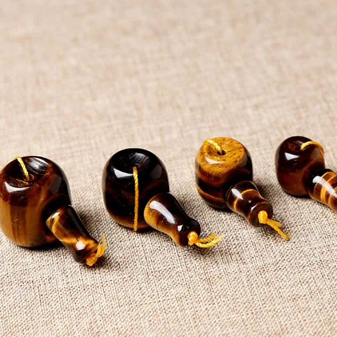 4A Natural Yellow Tiger Eye T-Junction Buddha Head Quartz Crystal Single Bead DIY Jewelry Making