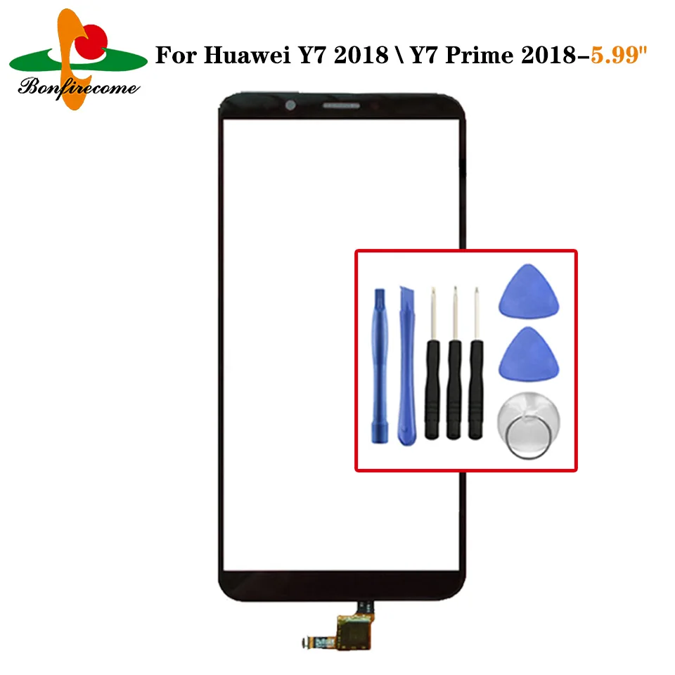 For Huawei Y7 2018 LDN-L01 LDN-L21\\Y7 Prime 2018 LDN-LX2 LDN-TL10 Touch Screen Touch Panel Sensor Digitizer LCD Front Glass