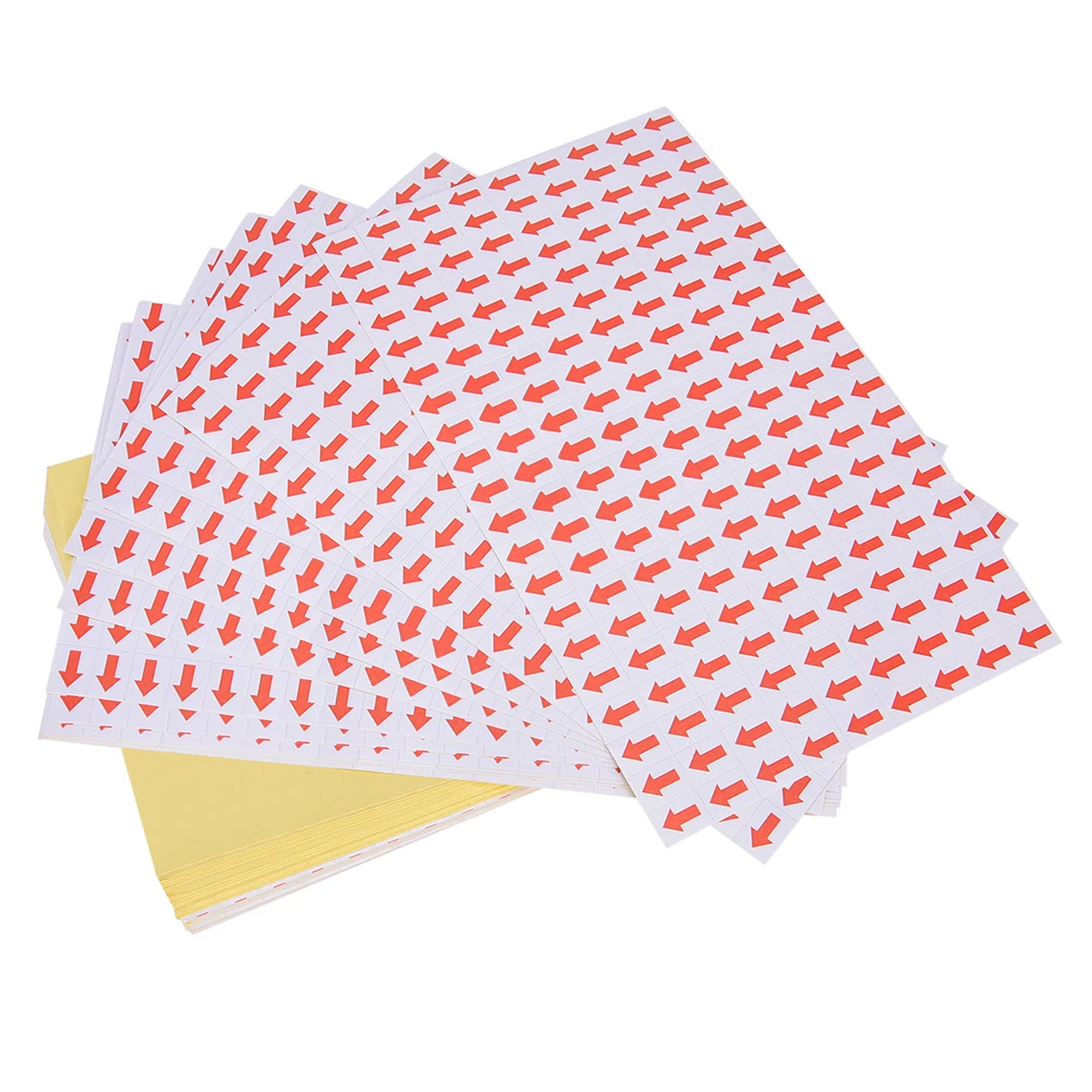60 sheets/10800 Pcs 10x12mm  label stickers red arrow stickers fault mistake defectives marking for rework label stickers
